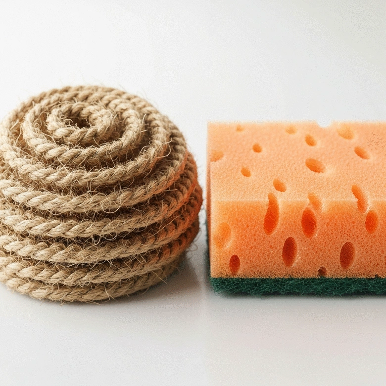 Natural twine dish scrubbers vs synthetic sponges: durability and compostability comparison