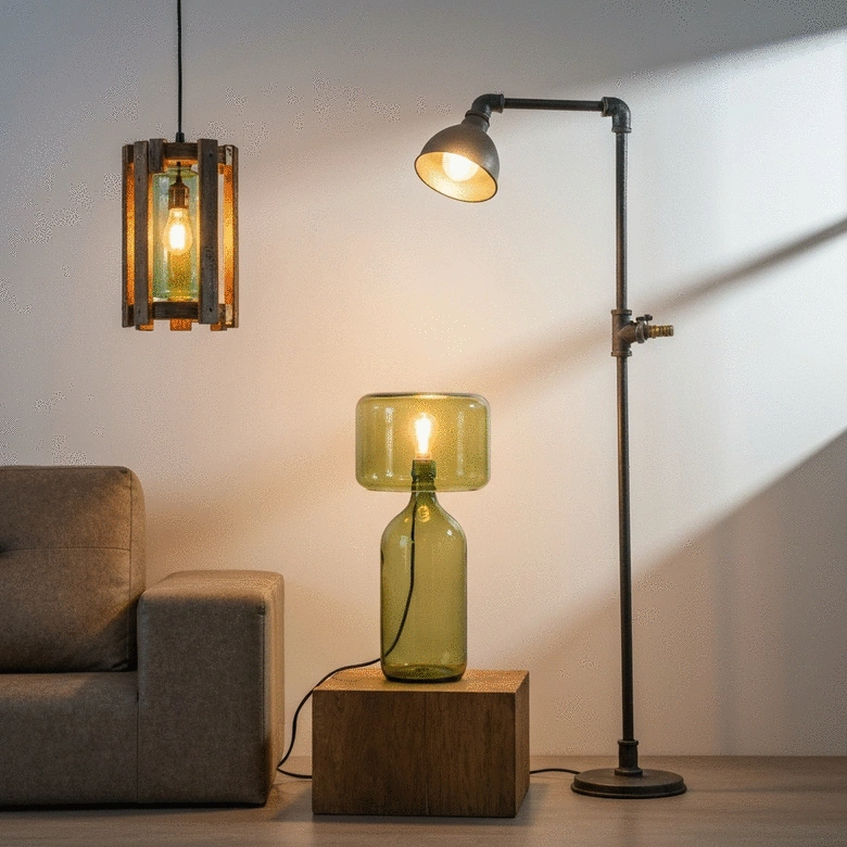 Upcycled Lighting Options for Homes